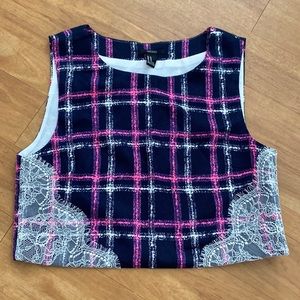 Forever21 tweed crop top